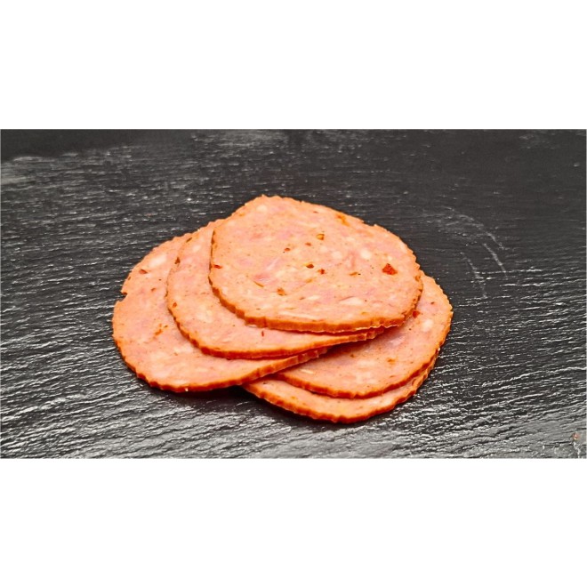 Paprikakochsalami Aufschnitt (1,85€/100g)