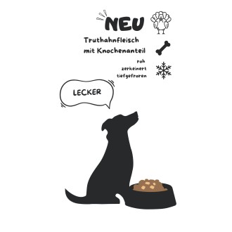 Putenfleisch mit Knochenanteil - tiefgefroren (3,-€/kg)