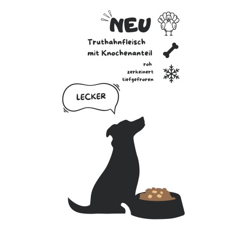 Putenfleisch mit Knochenanteil - tiefgefroren (3,-€/kg)